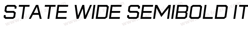 state wide semibold Italic字体转换